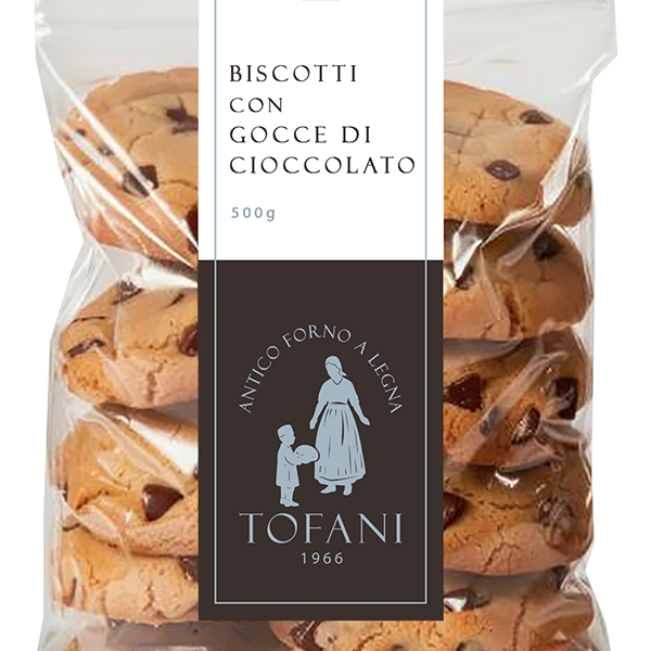 Biscotti con gocce di cioccolato